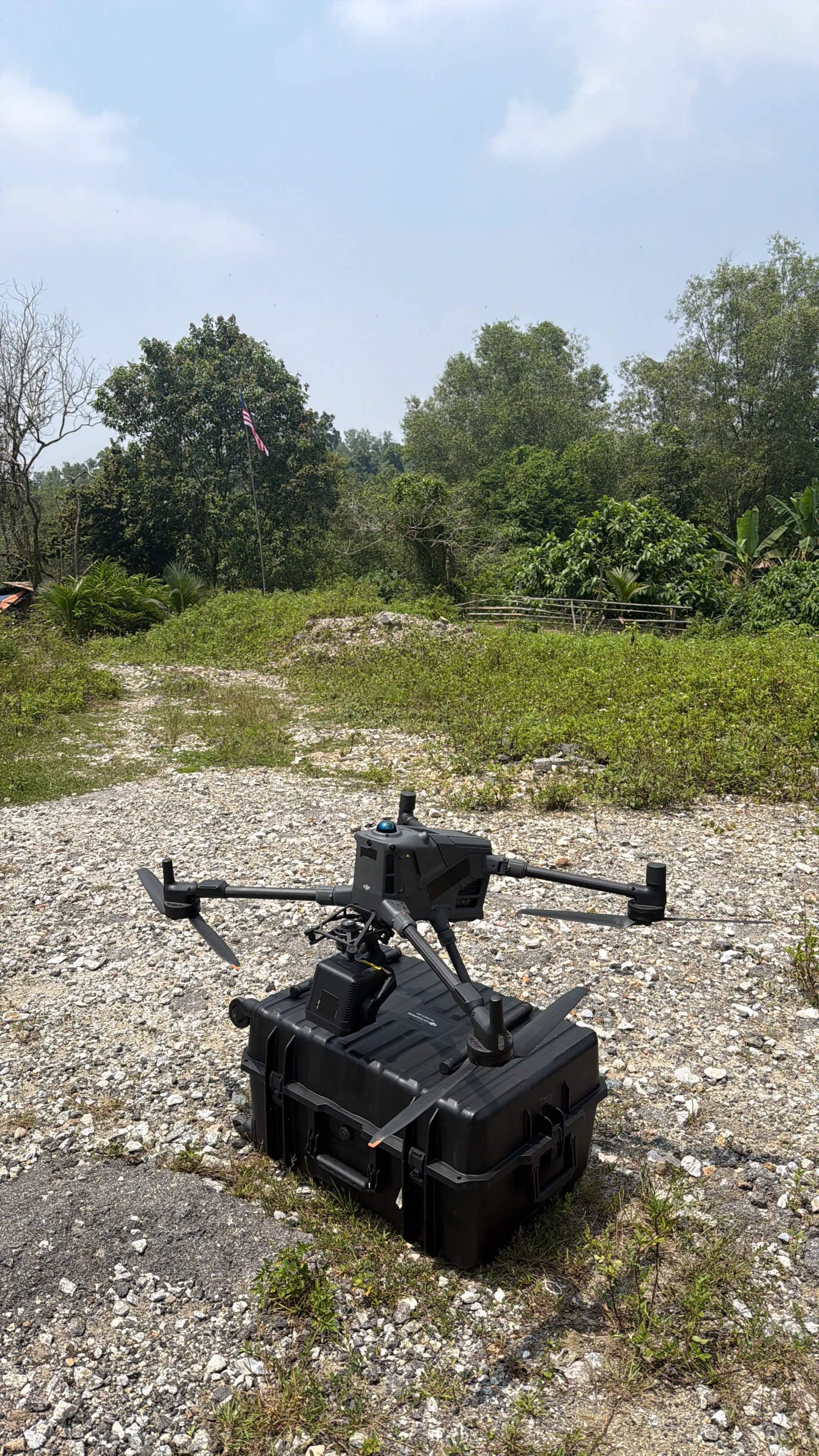 LiDAR aircraft deployed at the Selayang site